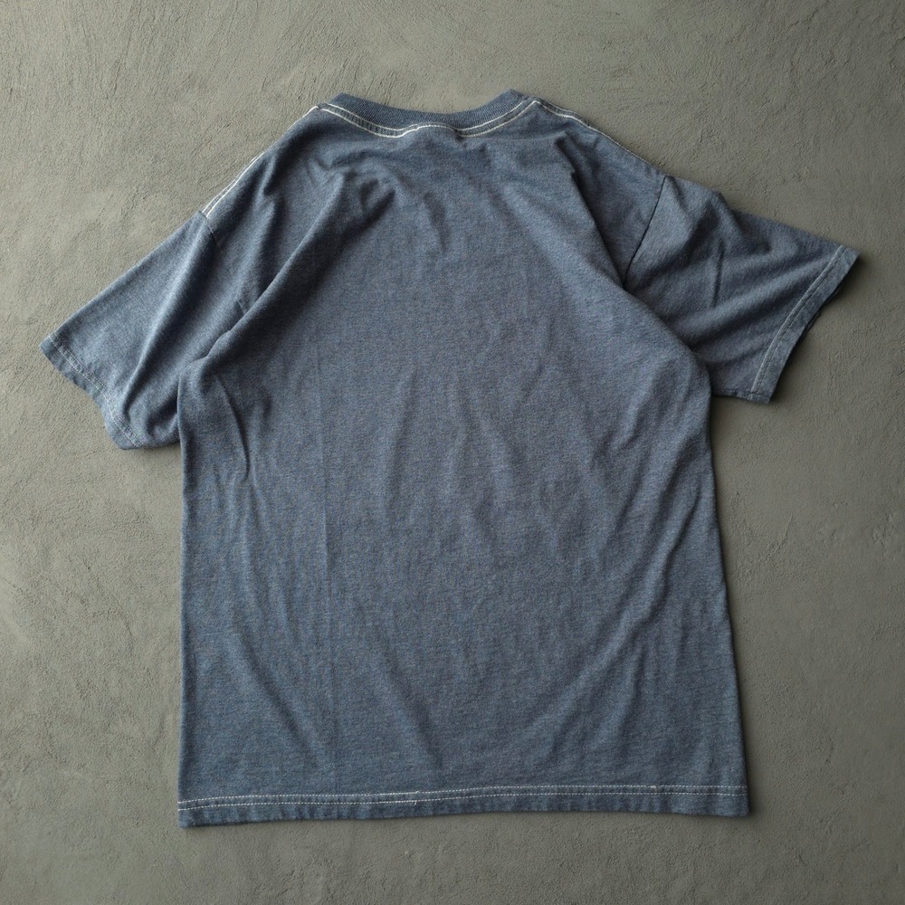 Vintage 2000s Jerzees Blue Frontier Adventure T-shirt Medium Cub Scout Day Camp - Picture 5 of 6